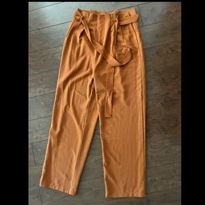 Forever 21 flowy paper bag style pants